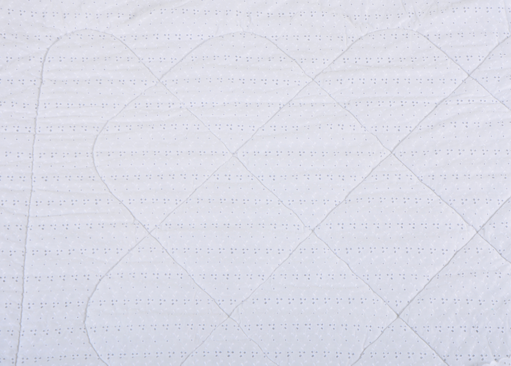 White Eyelet Comforter and Sham