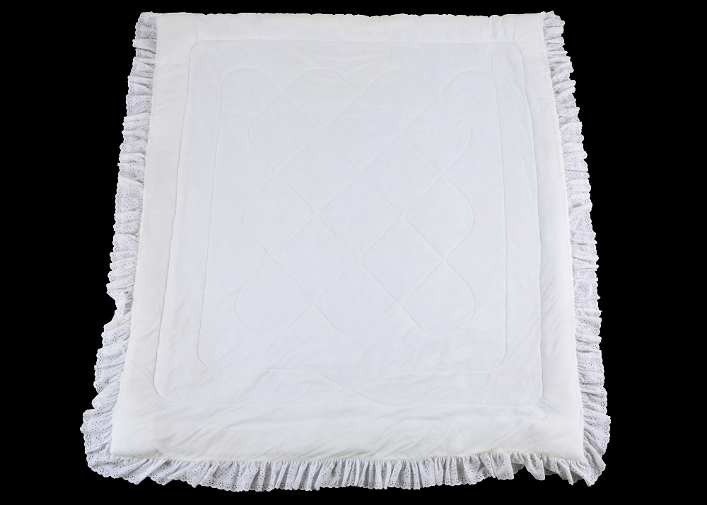 White Eyelet Comforter and Sham