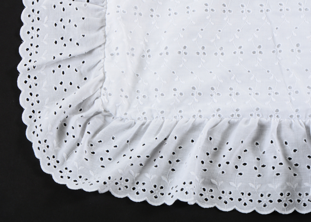 White Eyelet Comforter and Sham