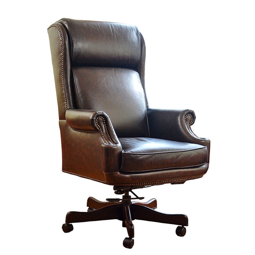 Donovan Leather Office Chair by Havertys Furniture