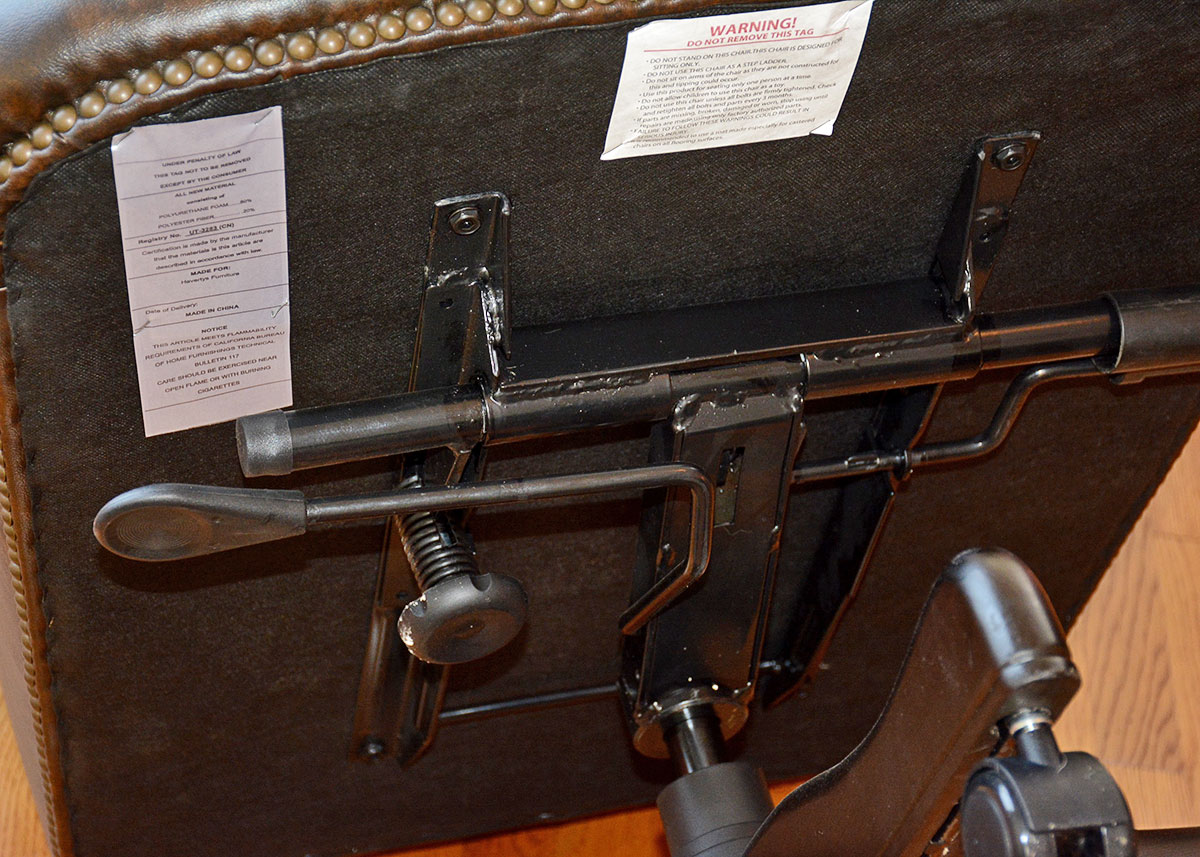 Donovan Leather Office Chair by Havertys Furniture