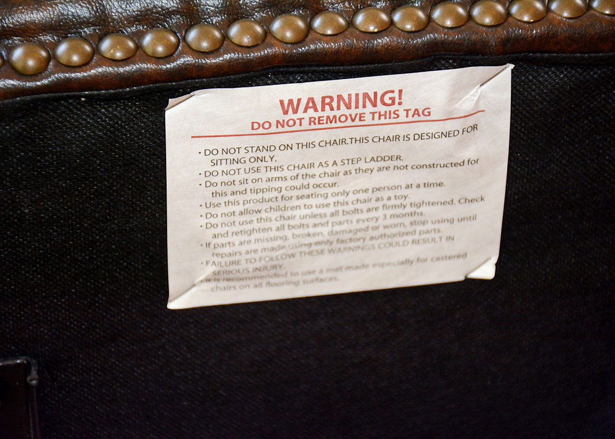 Donovan Leather Office Chair by Havertys Furniture