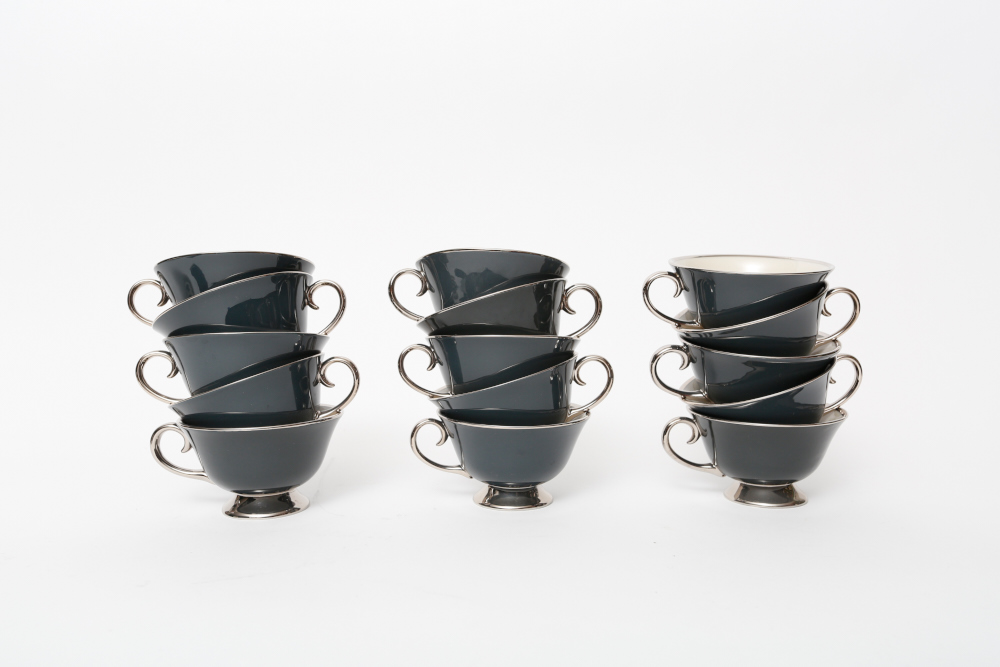 Contessa Black by Flintridge China 1960s