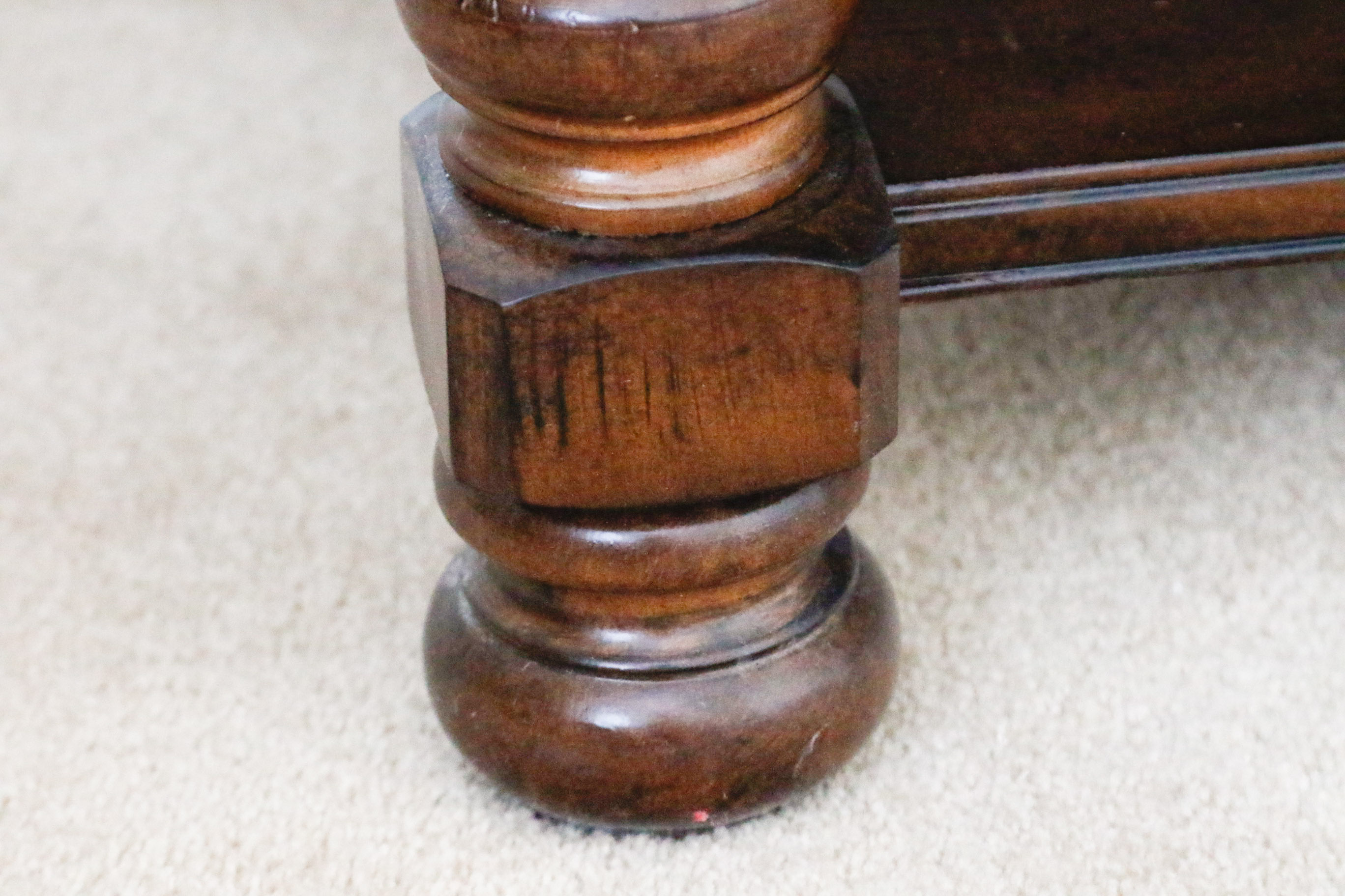 Leather Tufted Bench by Bernhardt for Haverty's