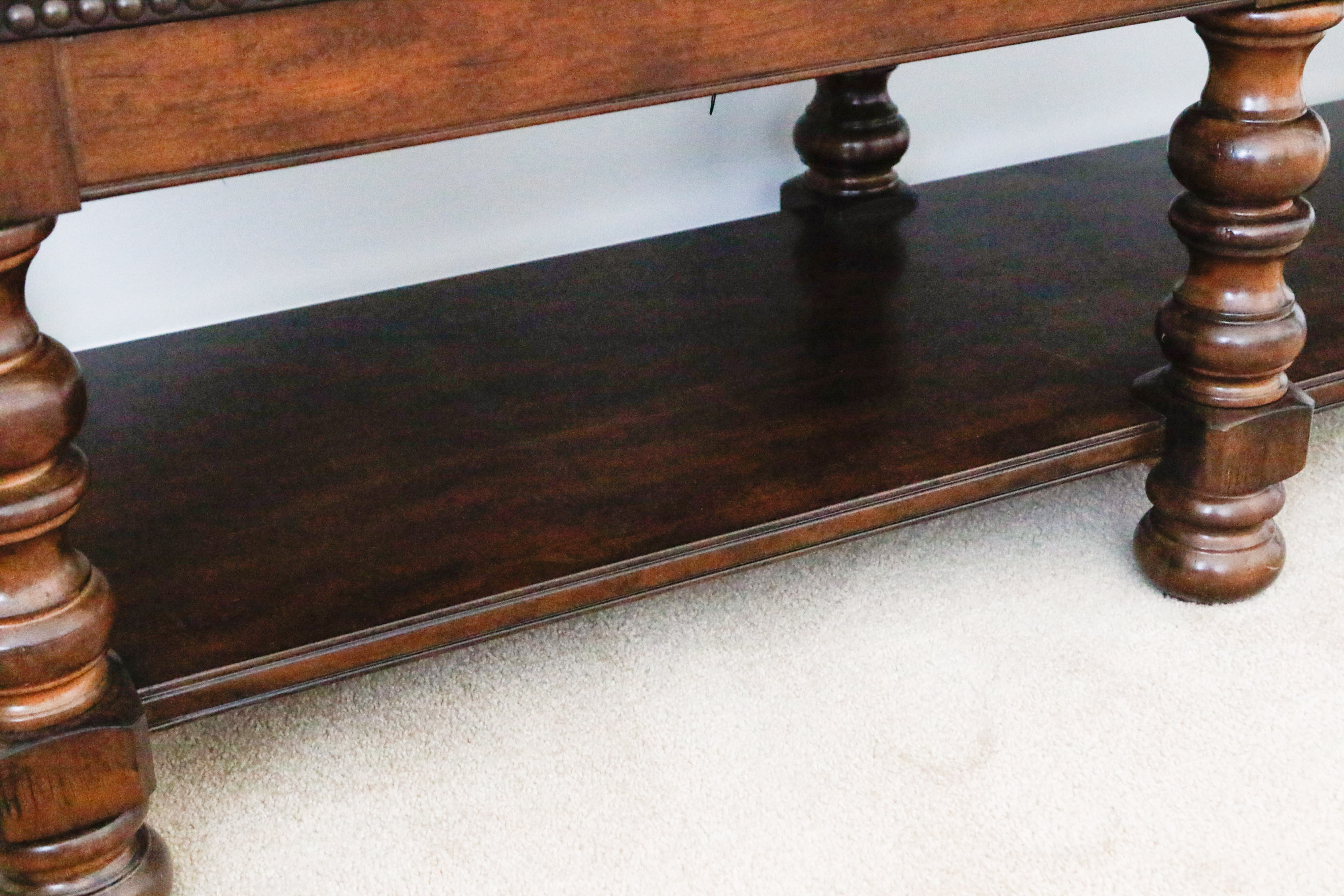 Leather Tufted Bench by Bernhardt for Haverty's