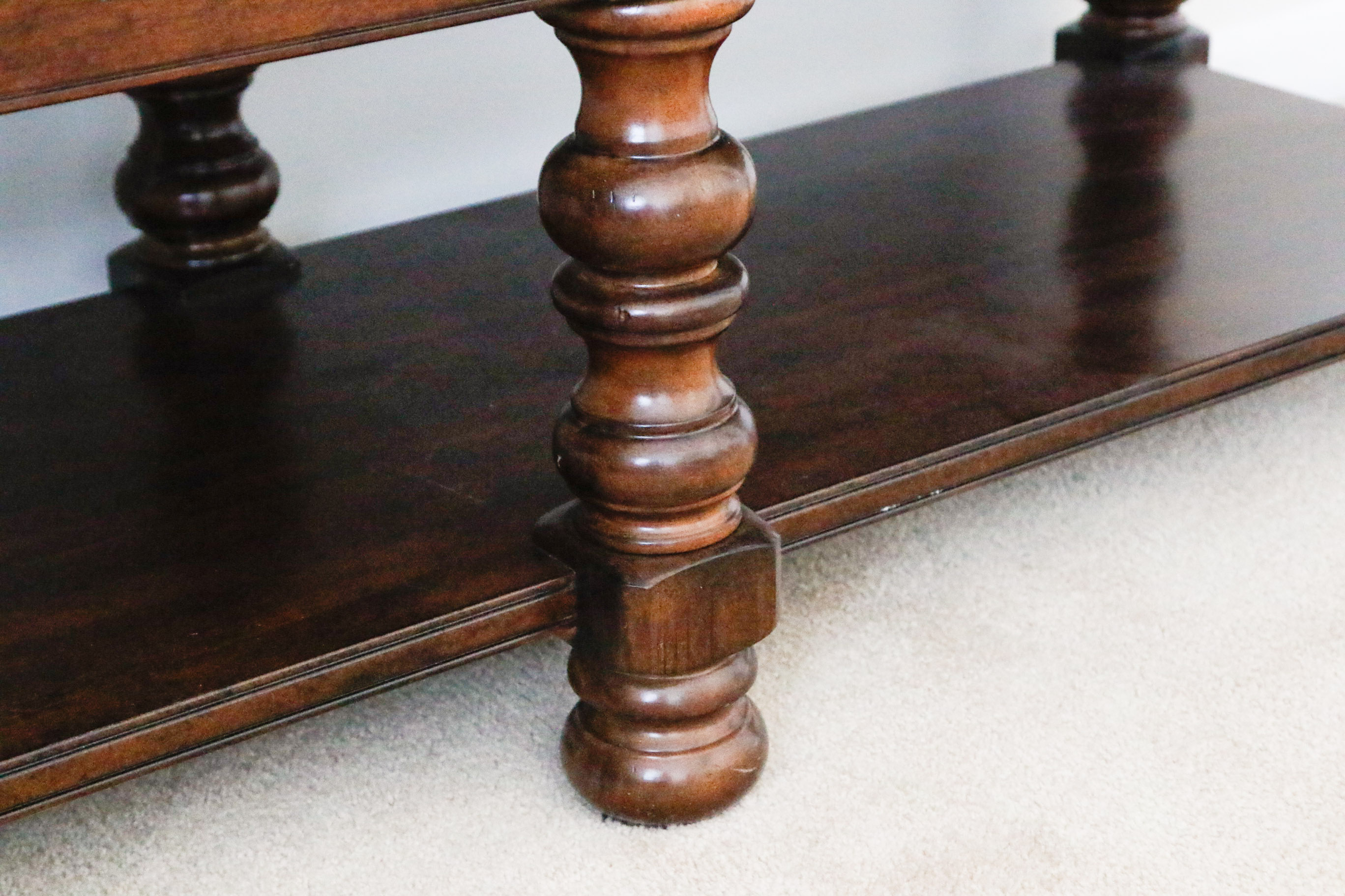 Leather Tufted Bench by Bernhardt for Haverty's