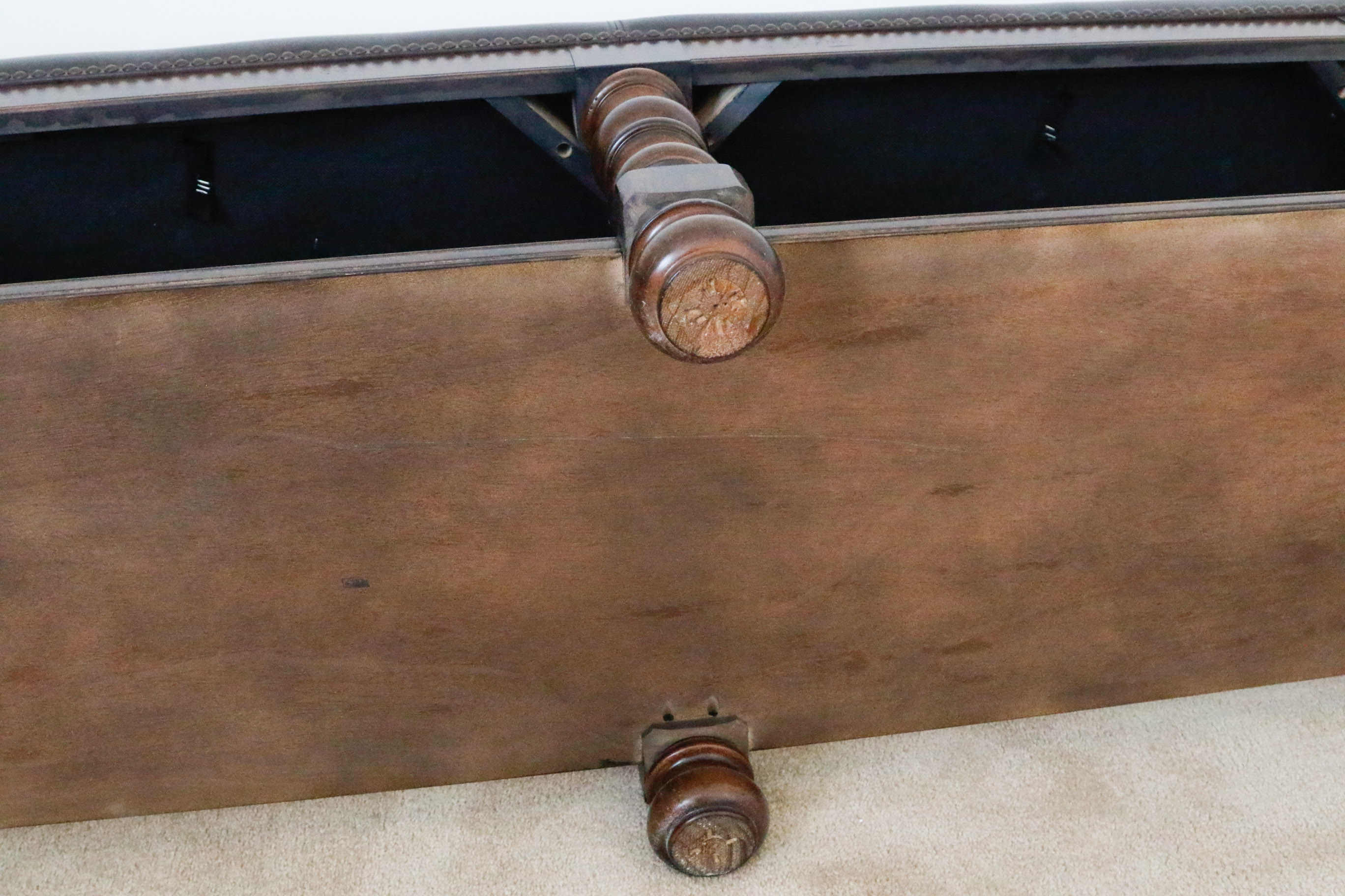 Leather Tufted Bench by Bernhardt for Haverty's