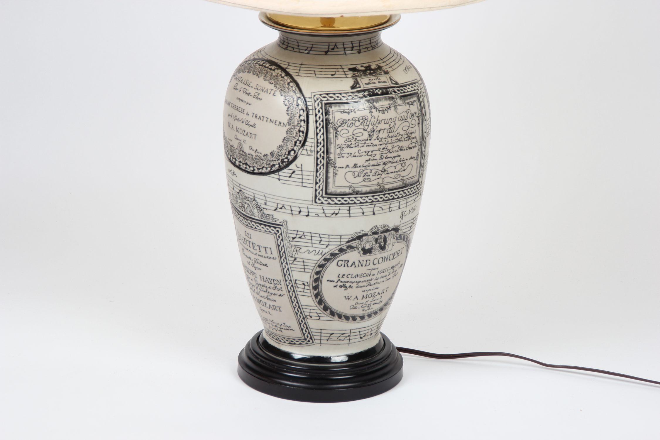 Trio of Music Themed Lamps