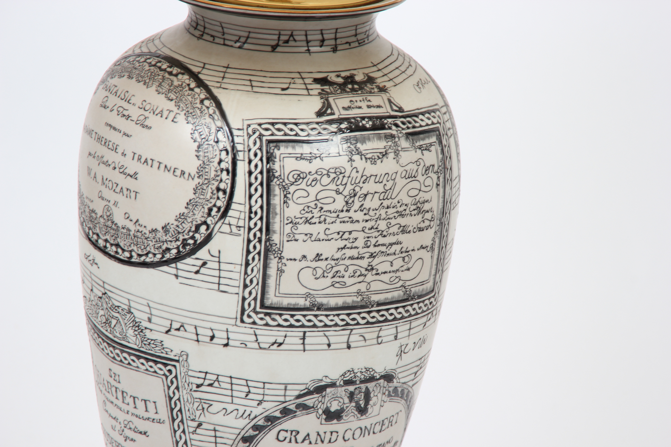 Trio of Music Themed Lamps