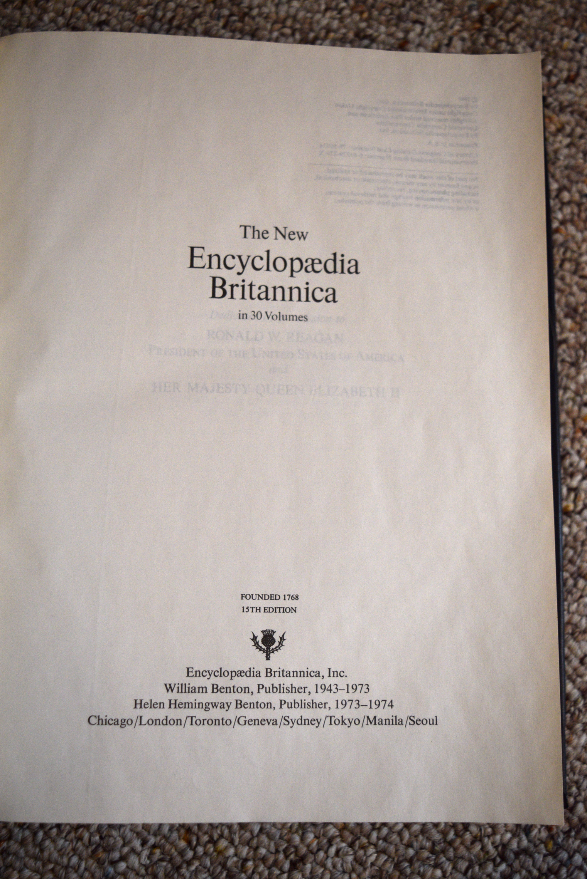1981 Encyclopedia Britannica 15th Edition