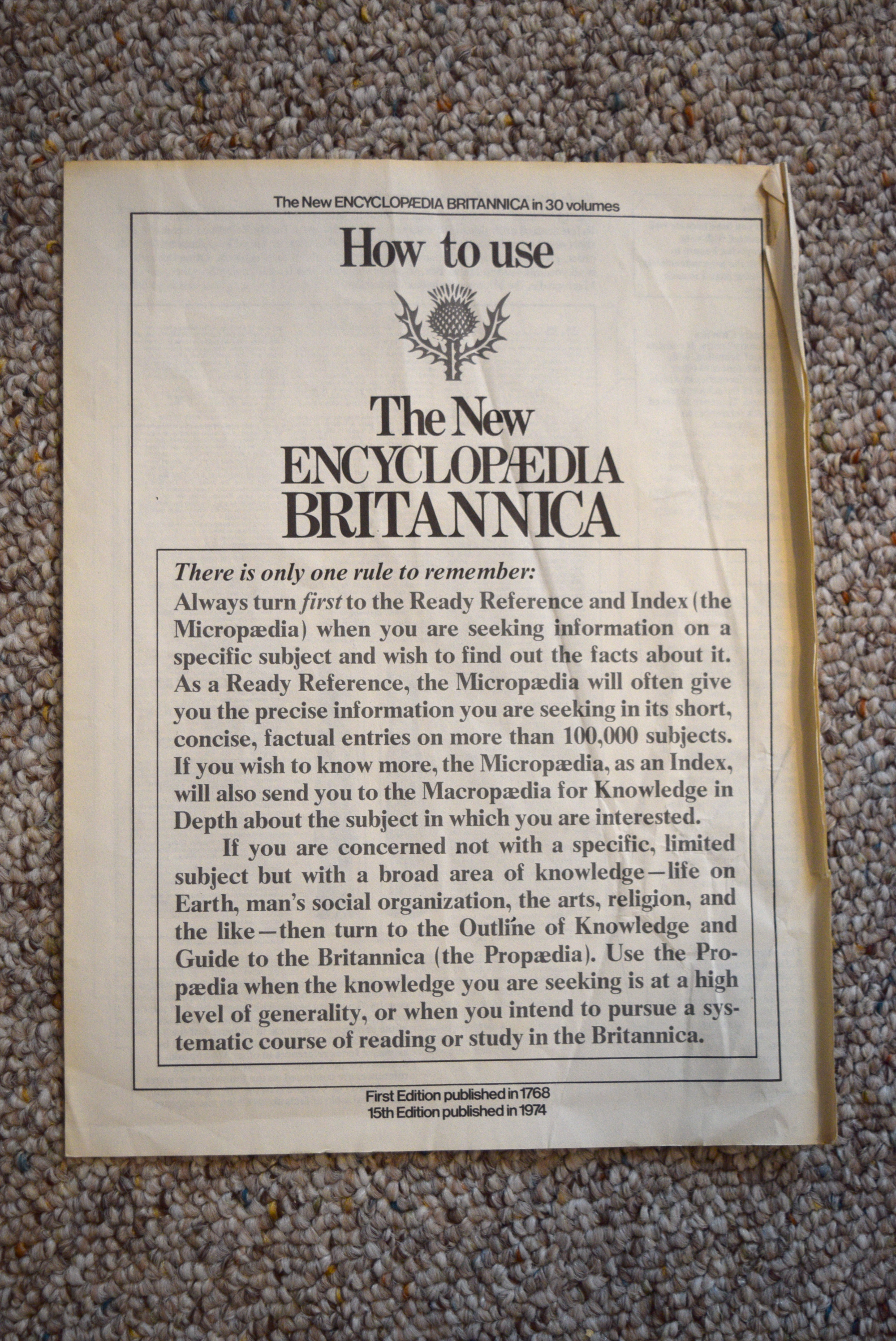 1981 Encyclopedia Britannica 15th Edition