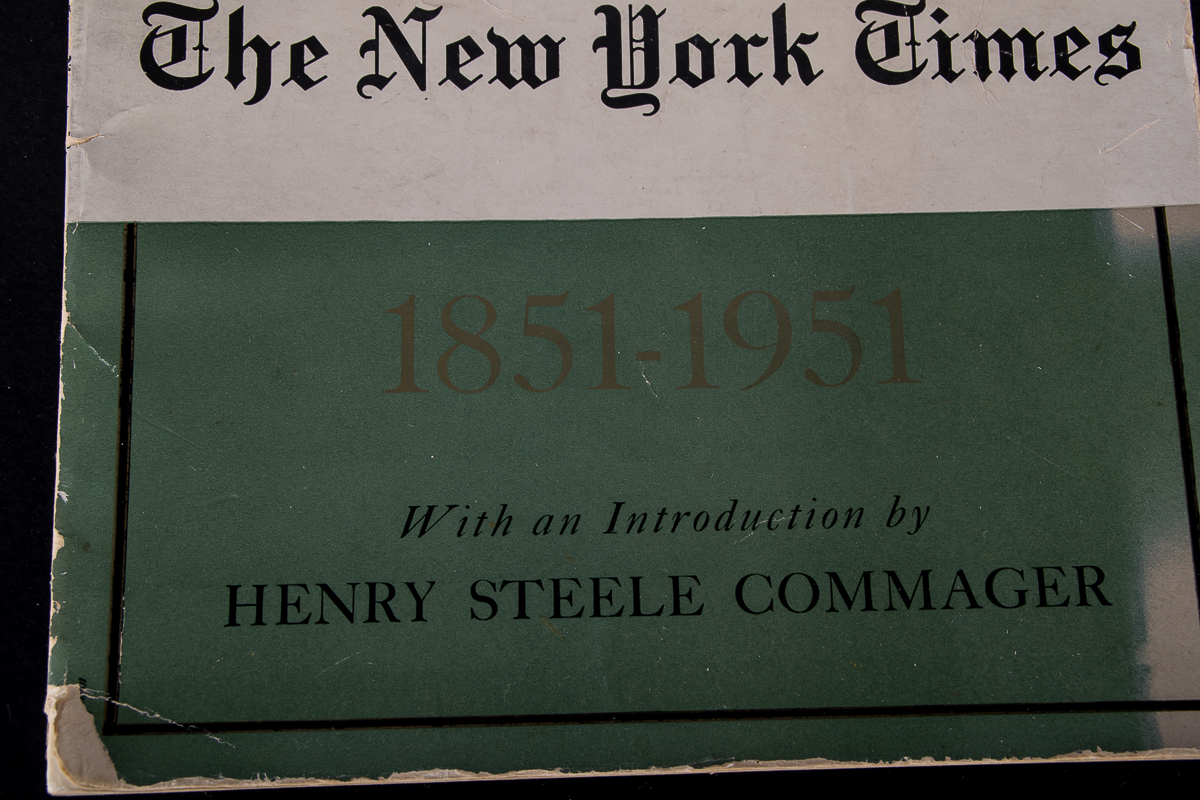 One Hundred Years of Famous Pages from The New York Times 1851-1951