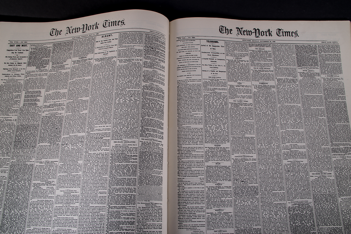One Hundred Years of Famous Pages from The New York Times 1851-1951