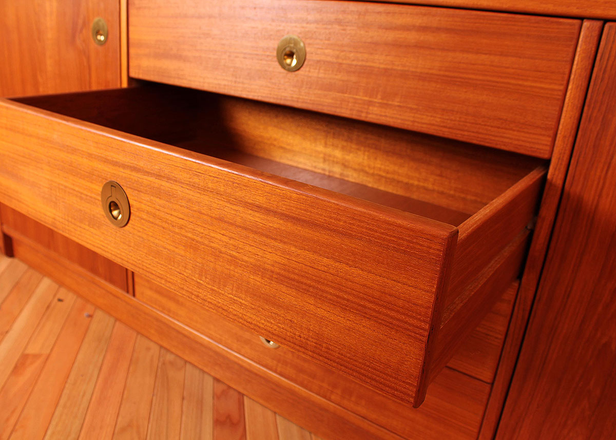 Contemporary Modern Poplar China Cabinet