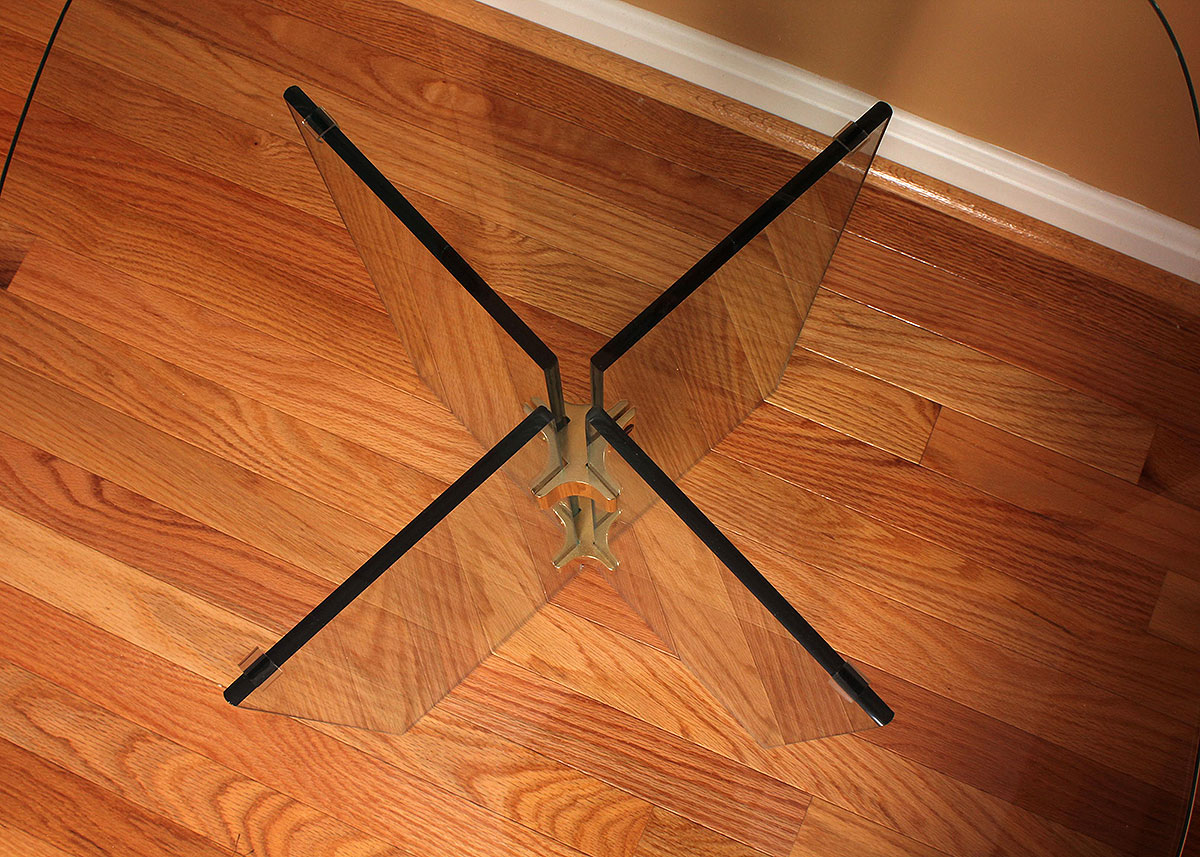 Contemporary Glass Side Table