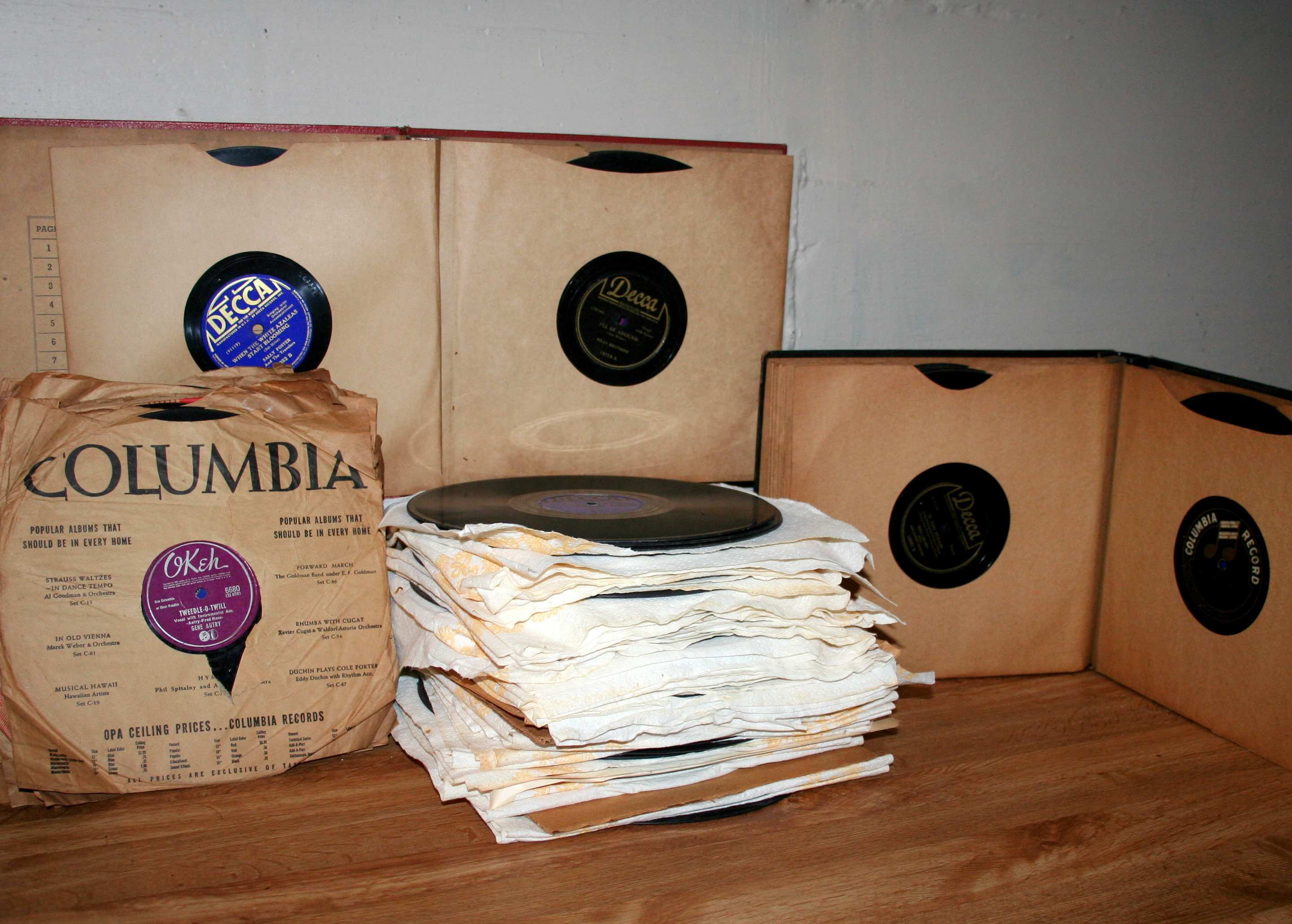Collection of Vintage 78 RPM Records