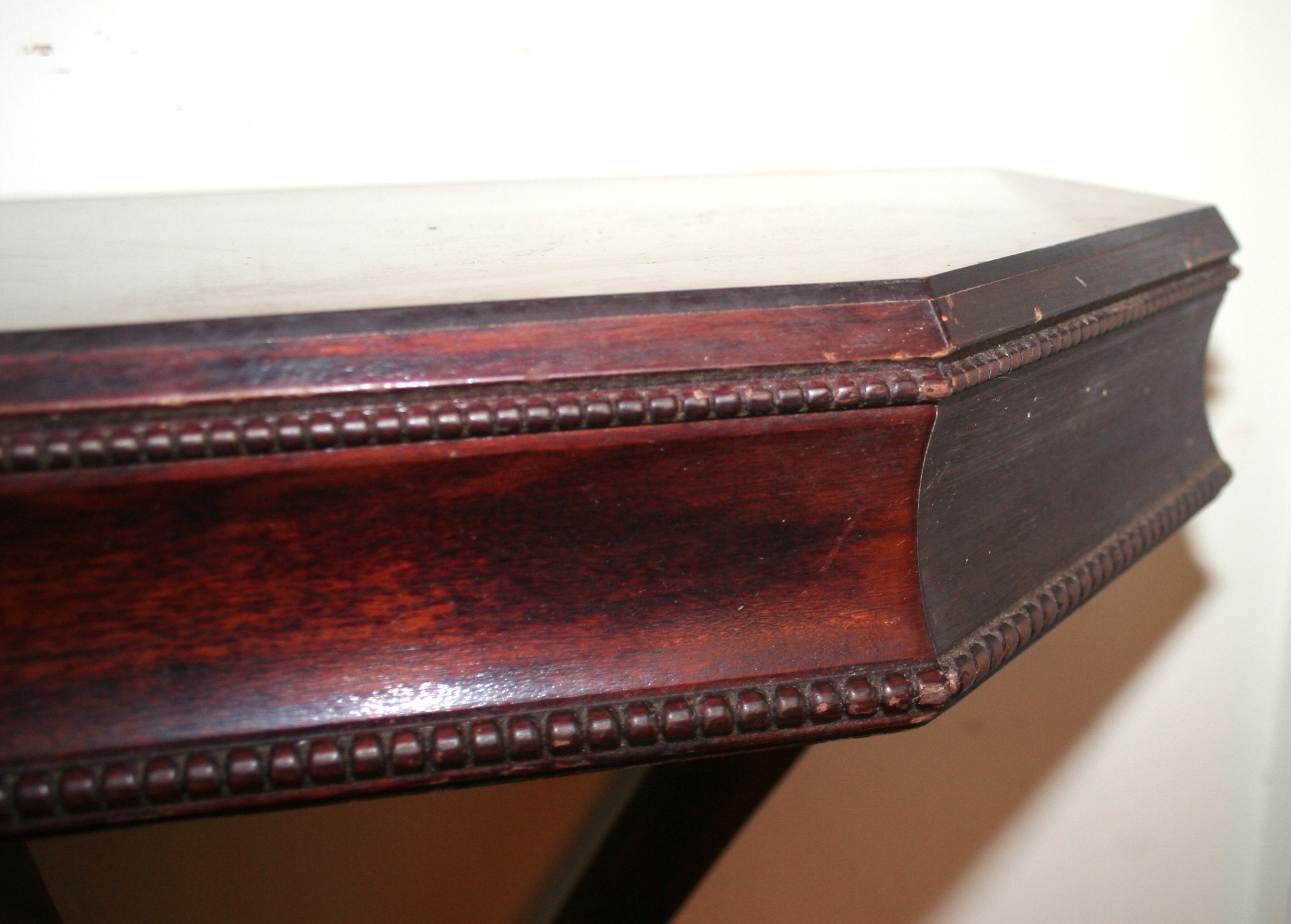 Vintage Mahogany Wall-Mount Console Table