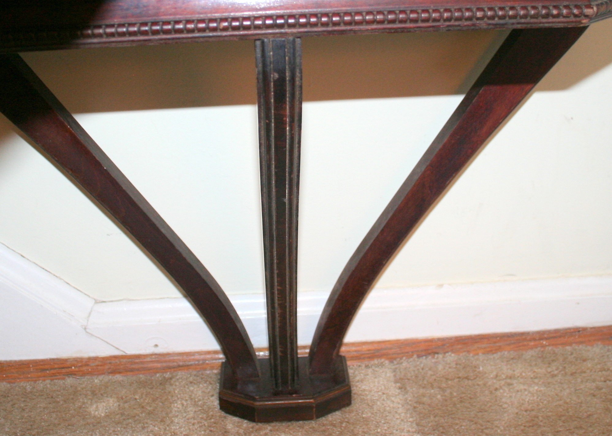 Vintage Mahogany Wall-Mount Console Table