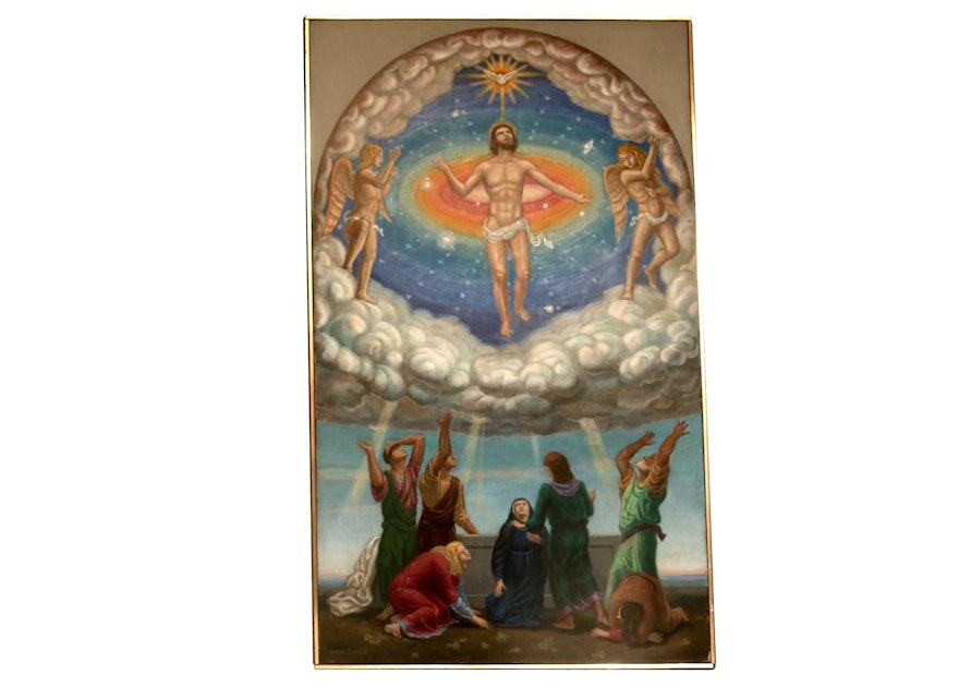 James Bonelli Acrylic Painting of Jesus