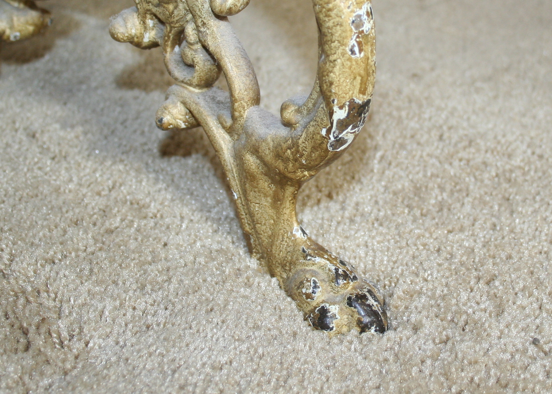 Antique Wrought Iron Bench With New Upholstery