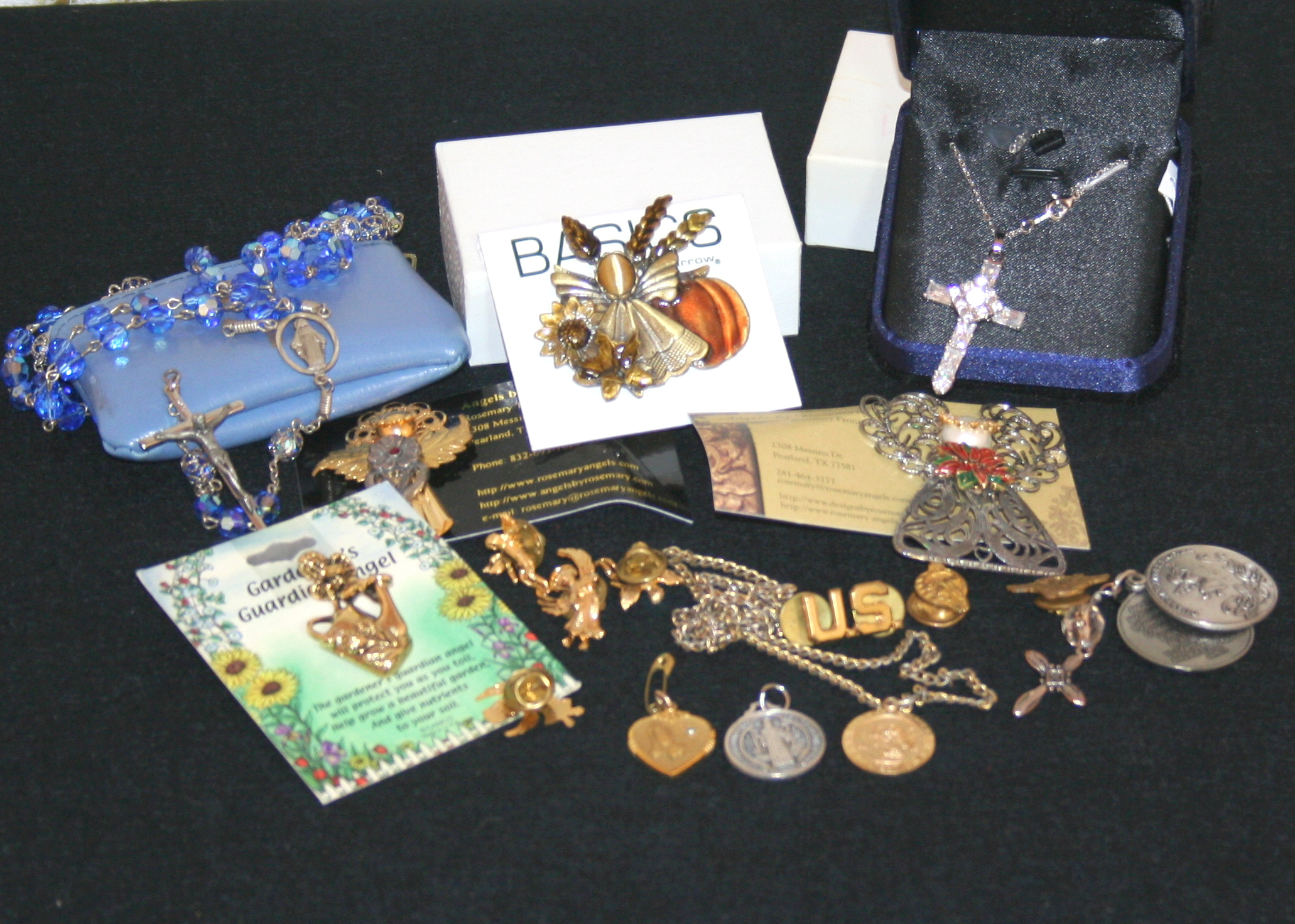 Relkigious and Military Medals and Pins