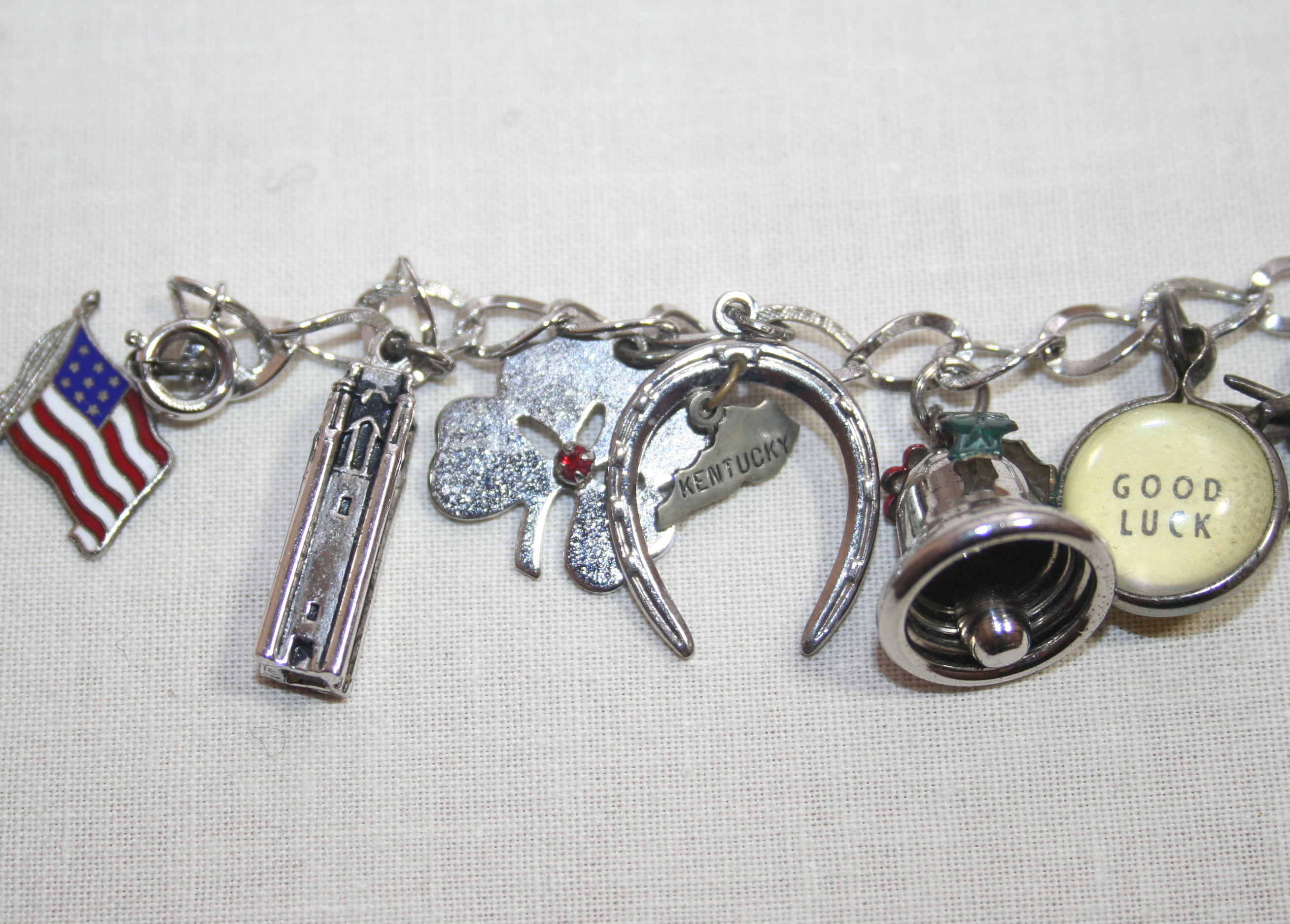 Vintage Charm Bracelet With Charms