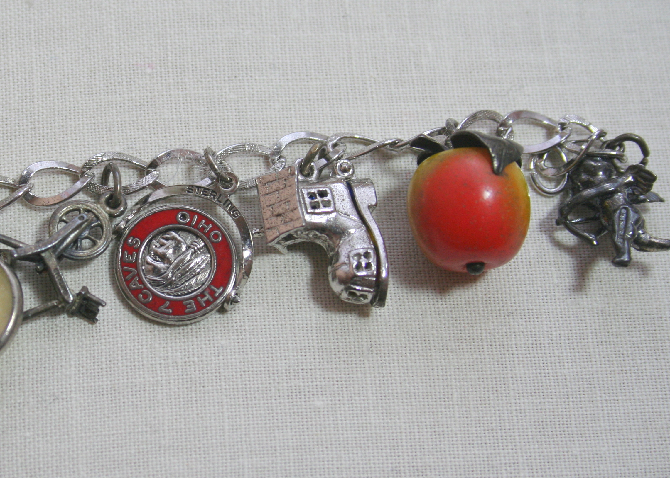 Vintage Charm Bracelet With Charms