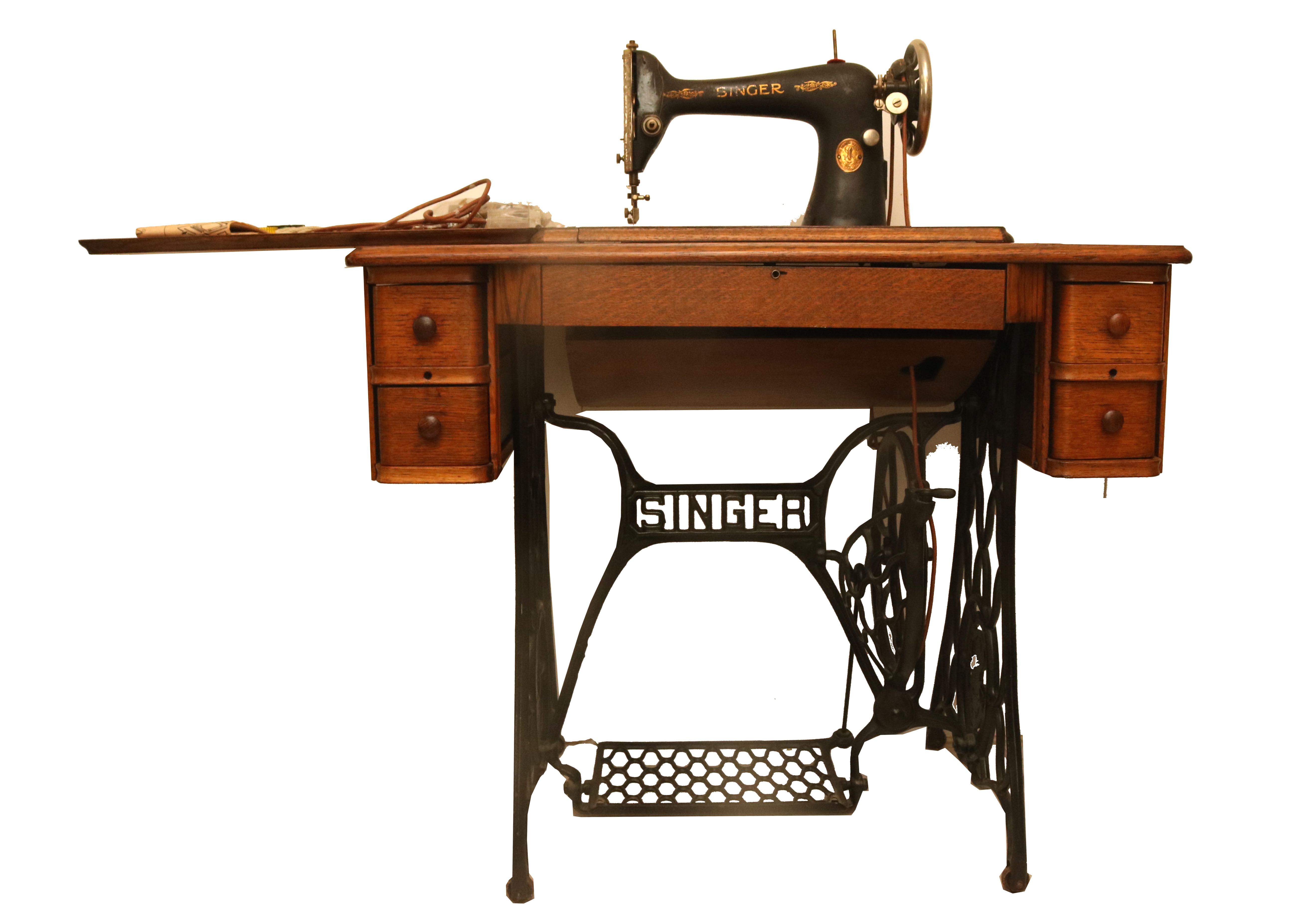 Singer Sewing Machine with Cast Iron Base