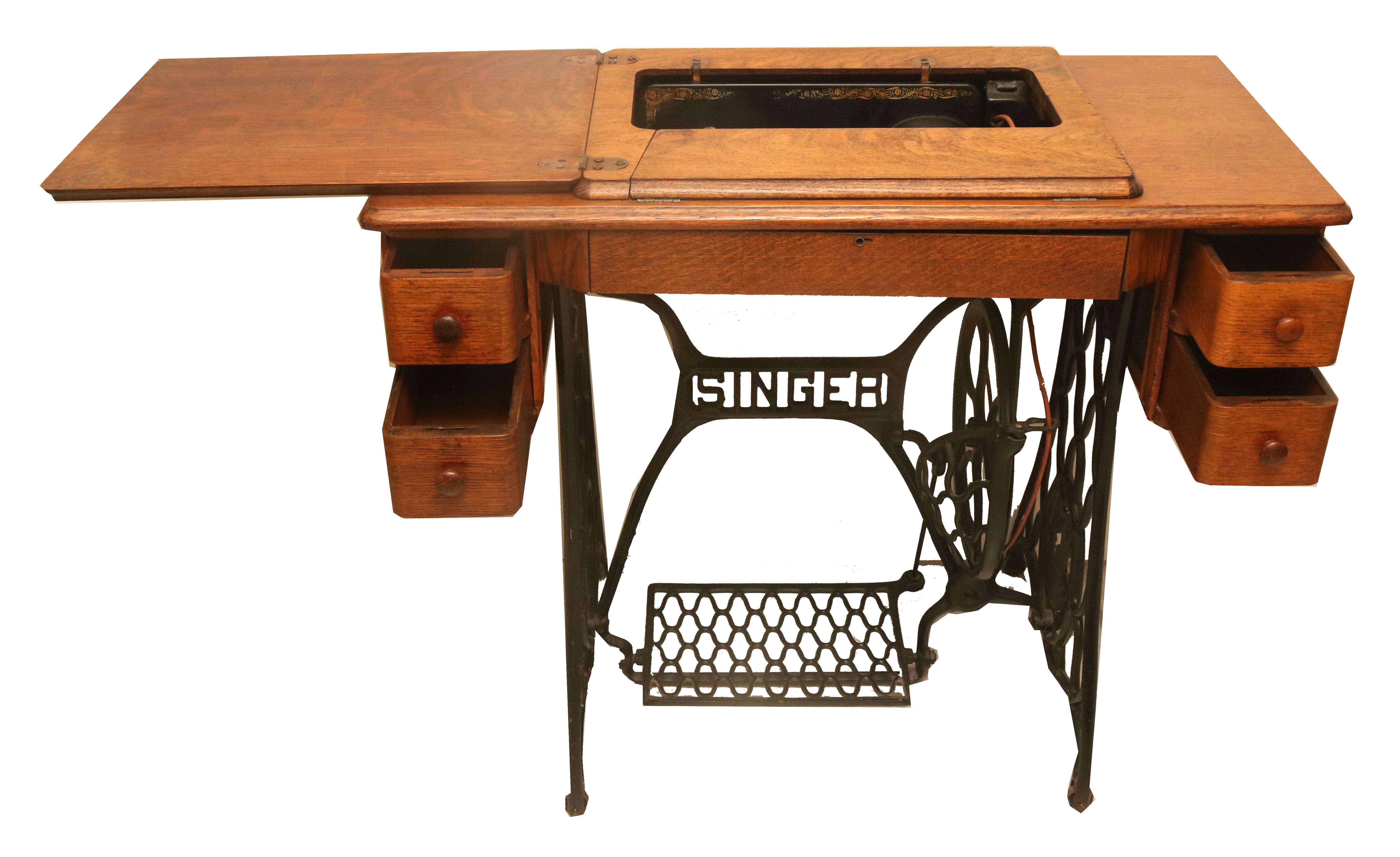 Singer Sewing Machine with Cast Iron Base