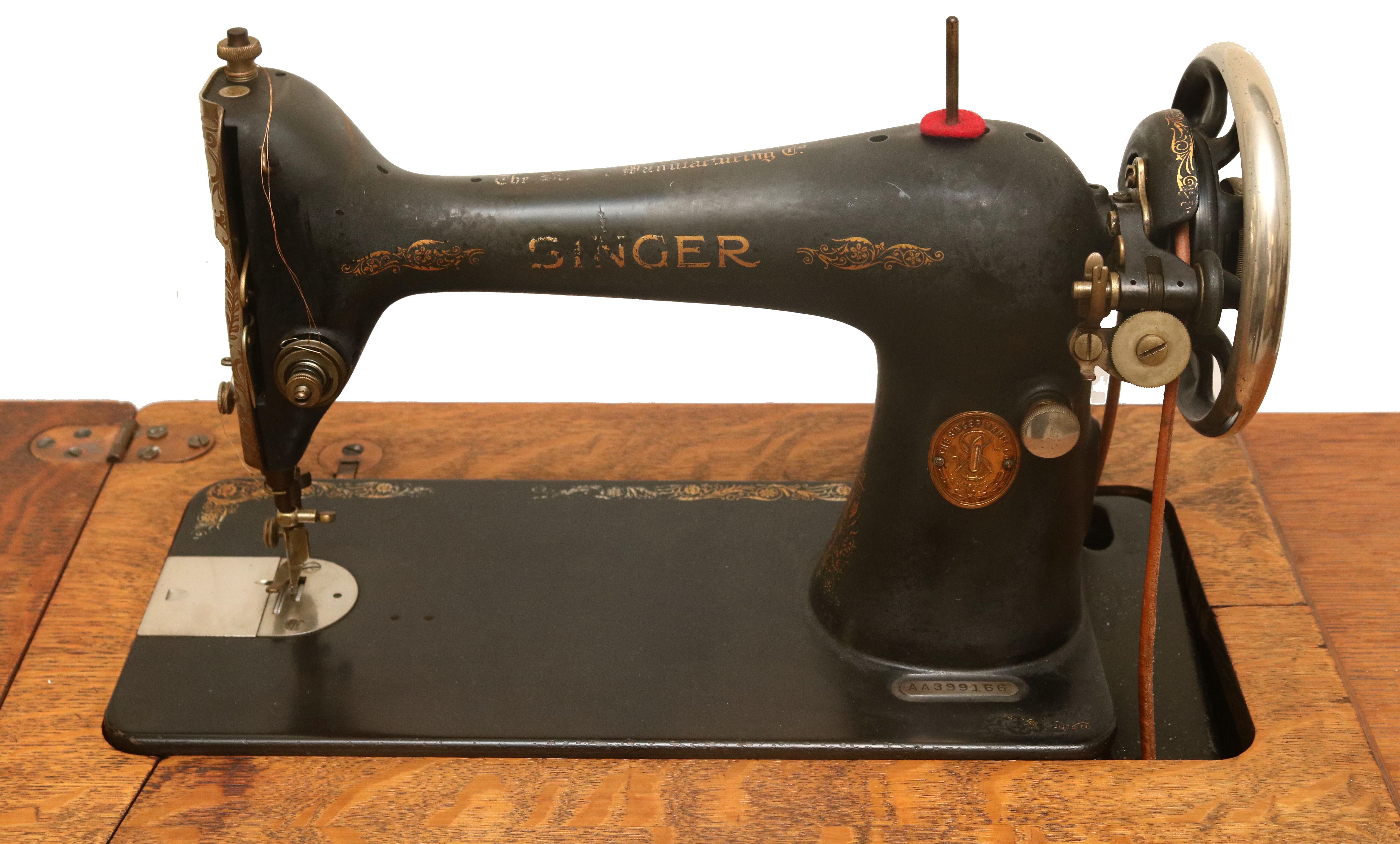 Singer Sewing Machine with Cast Iron Base