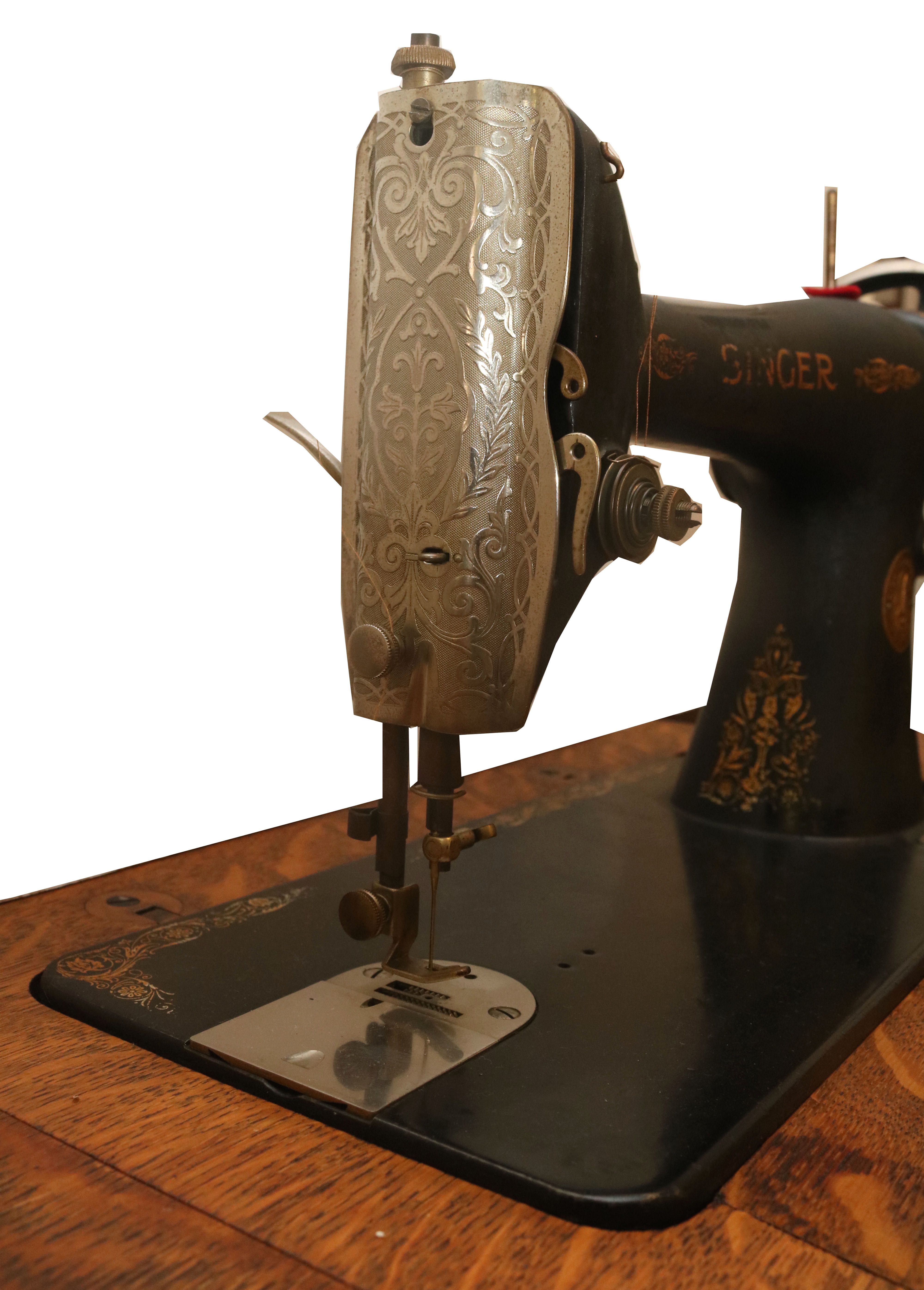 Singer Sewing Machine with Cast Iron Base