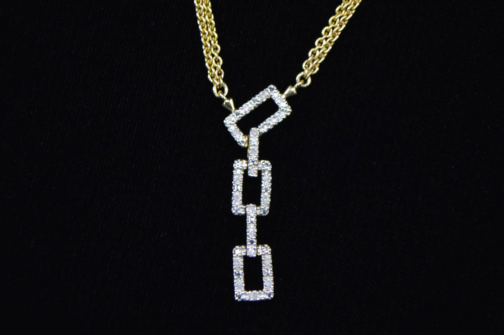 10K Gold and Diamond Pendant Necklace
