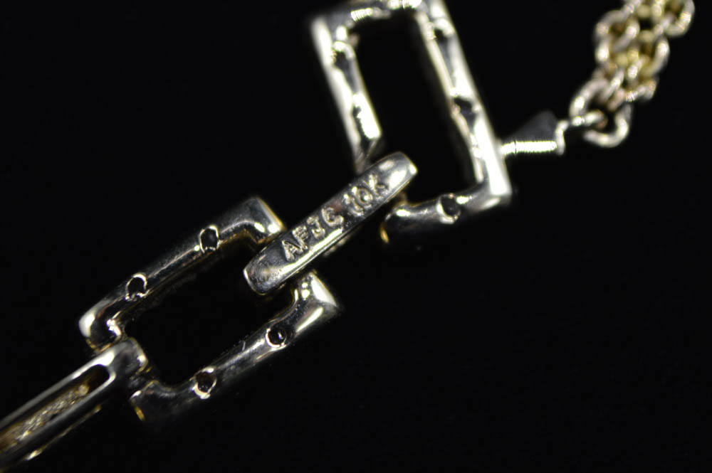 10K Gold and Diamond Pendant Necklace