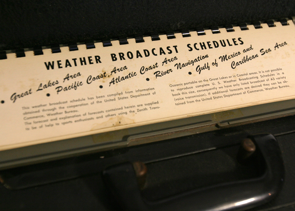 1963 Zenith Super DeLuxe Trans-Oceanic Portable Radio