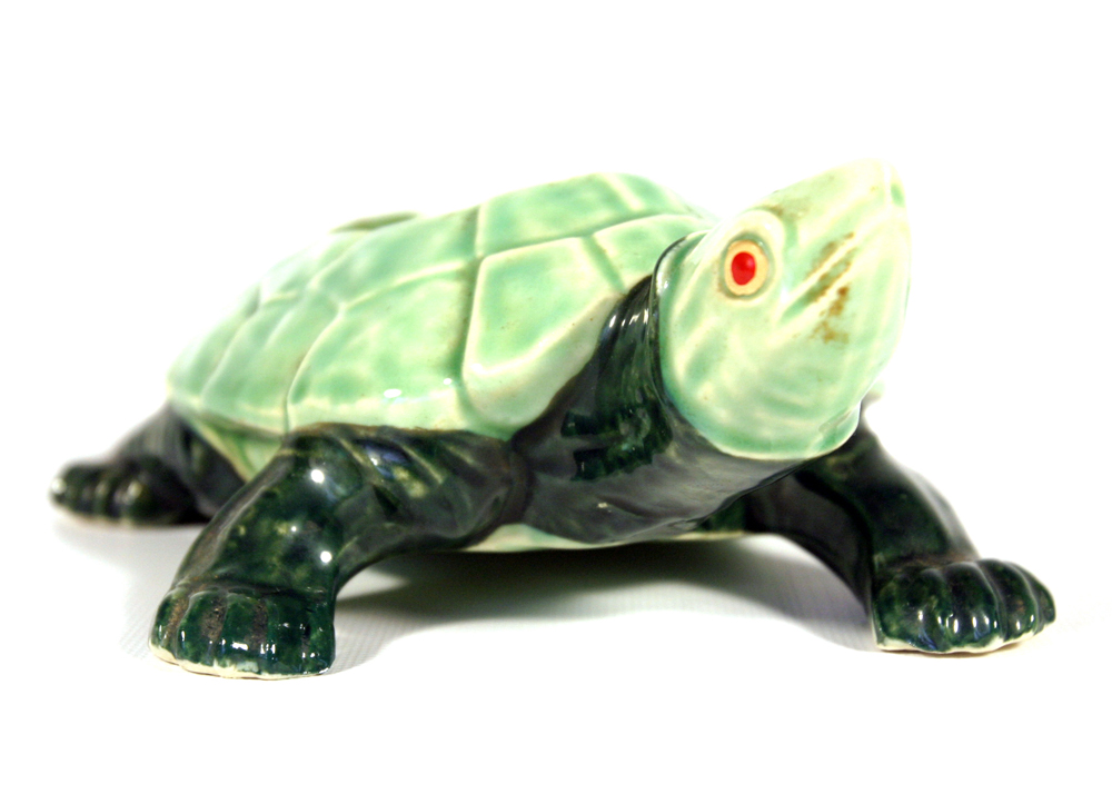 Hand-Painted Snapping Turtle Planter