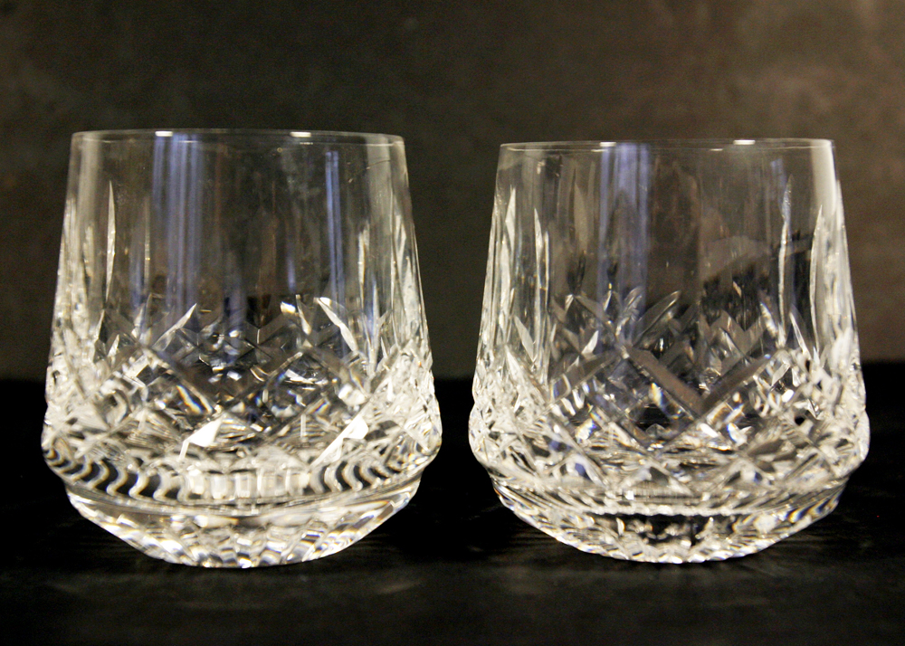 Eight Waterford Crystal "Lismore" Rocks Glasses