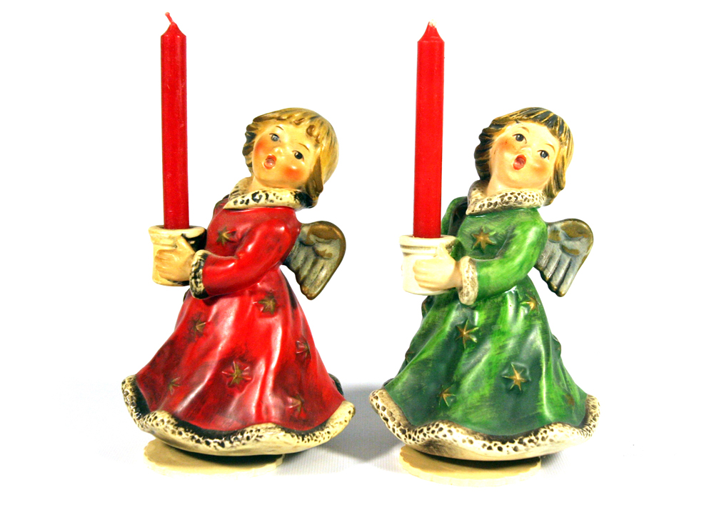 Pair of 1966 Numbered Goebel Musical Angels