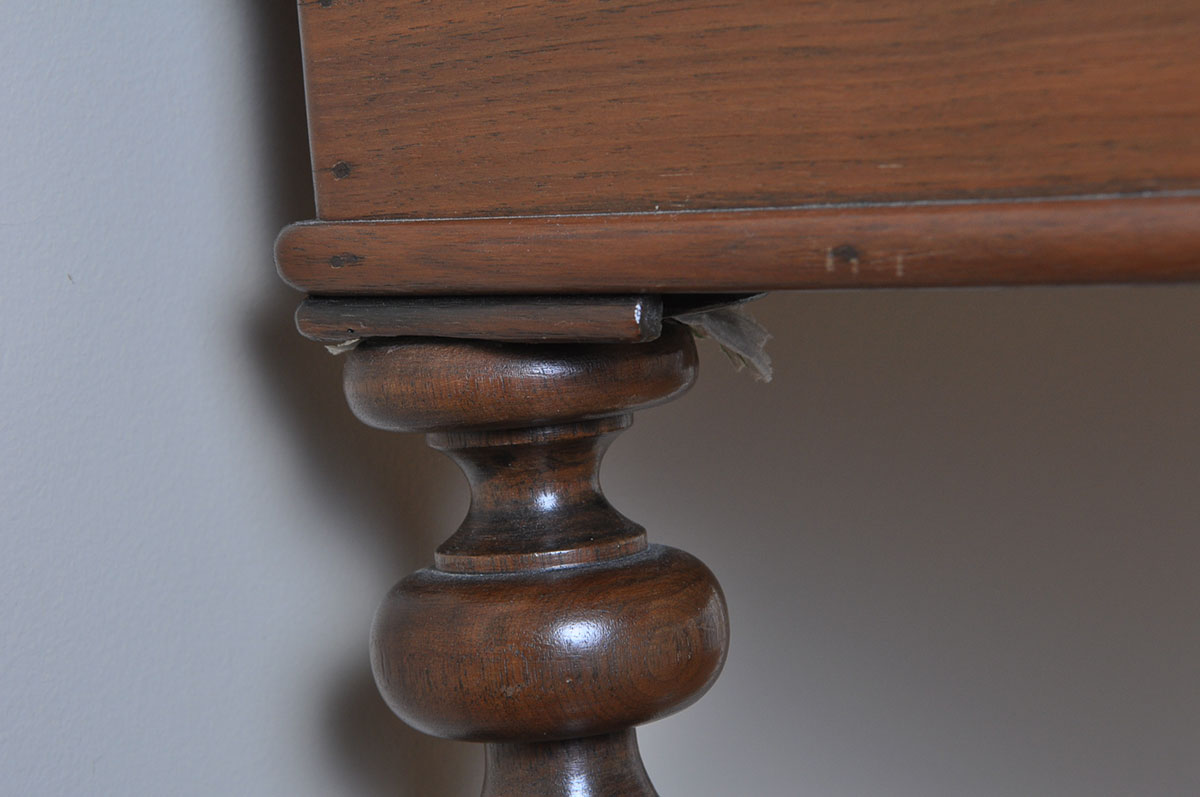 Vintage Walnut Spinet Piano Desk