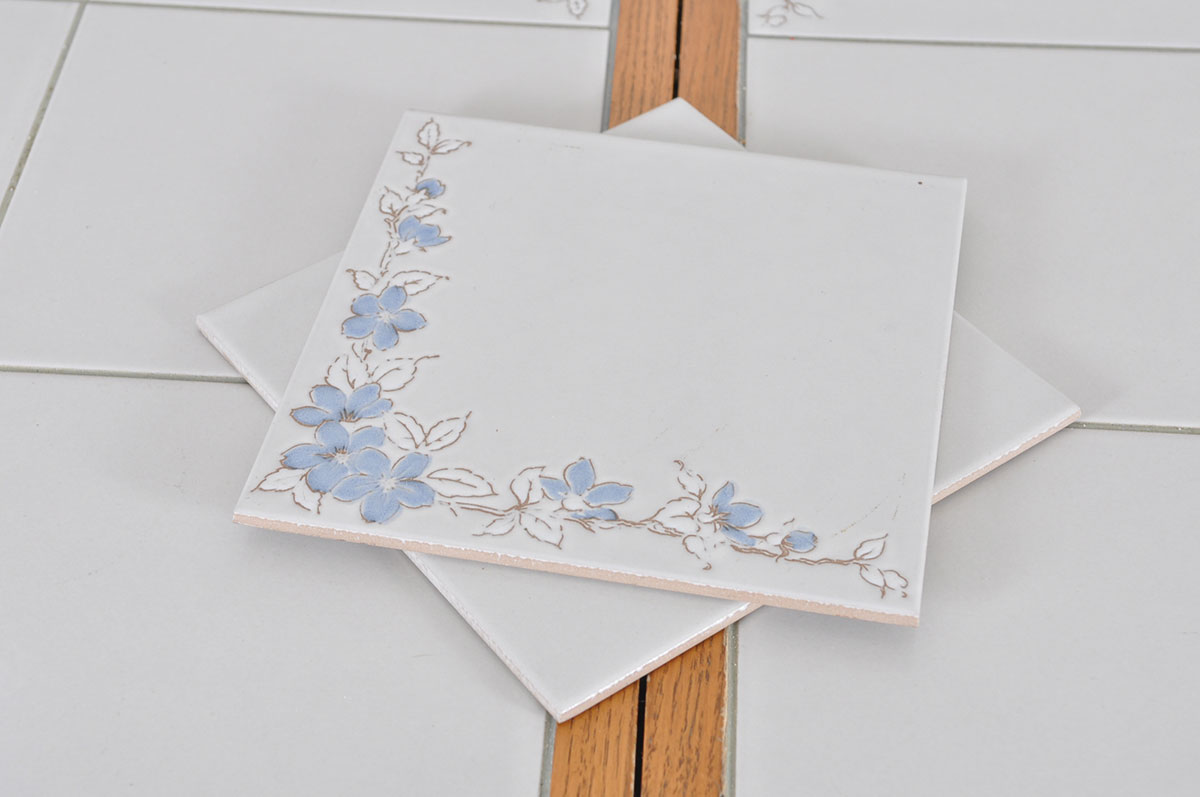 Oak Tiled Dining Table and Chairs