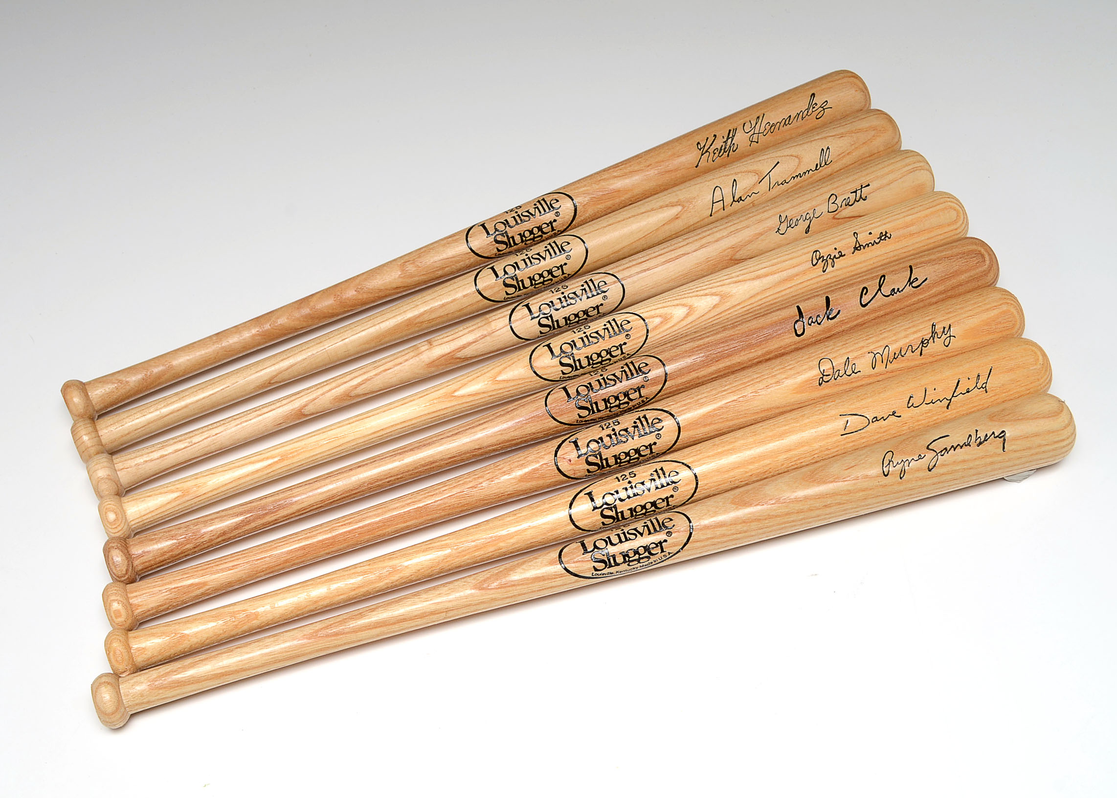 Eight Mini Baseball Bats