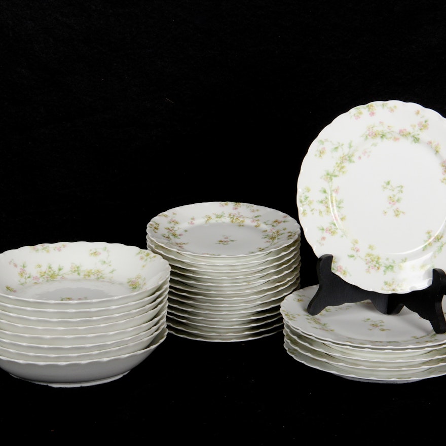 Set of Antique Haviland and Co. Limoges Porcelain Plates