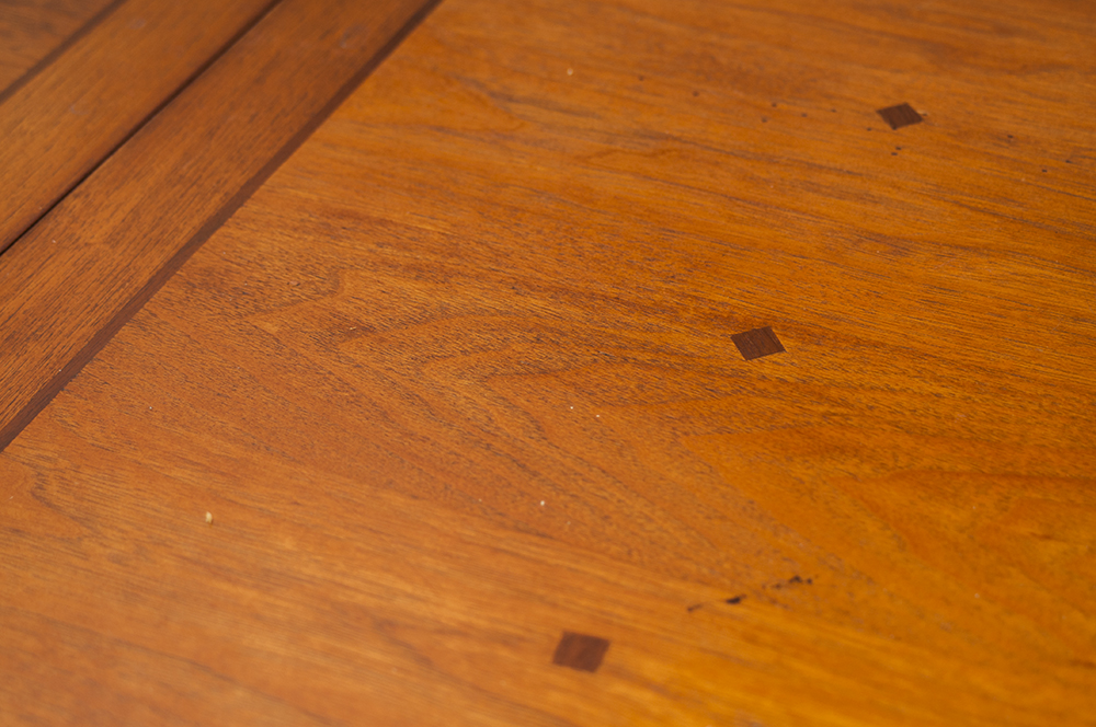 Painted and Wood Dining Table