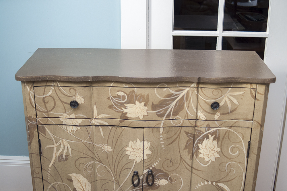 Painted Floral Cabinet