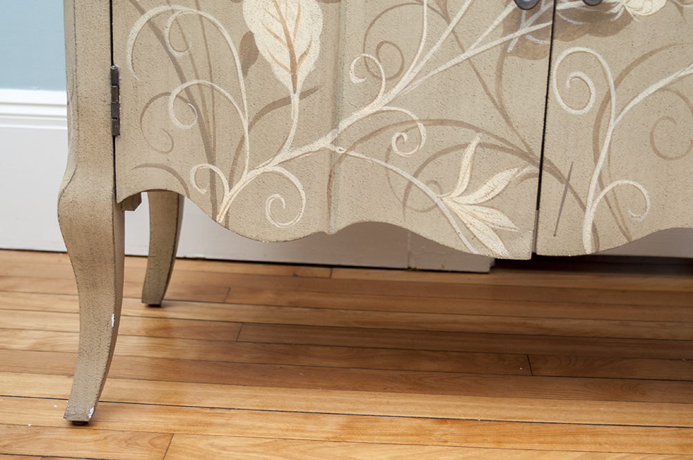 Painted Floral Cabinet