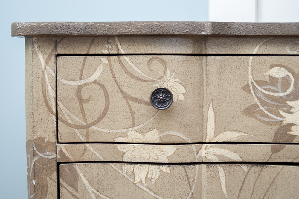 Painted Floral Cabinet