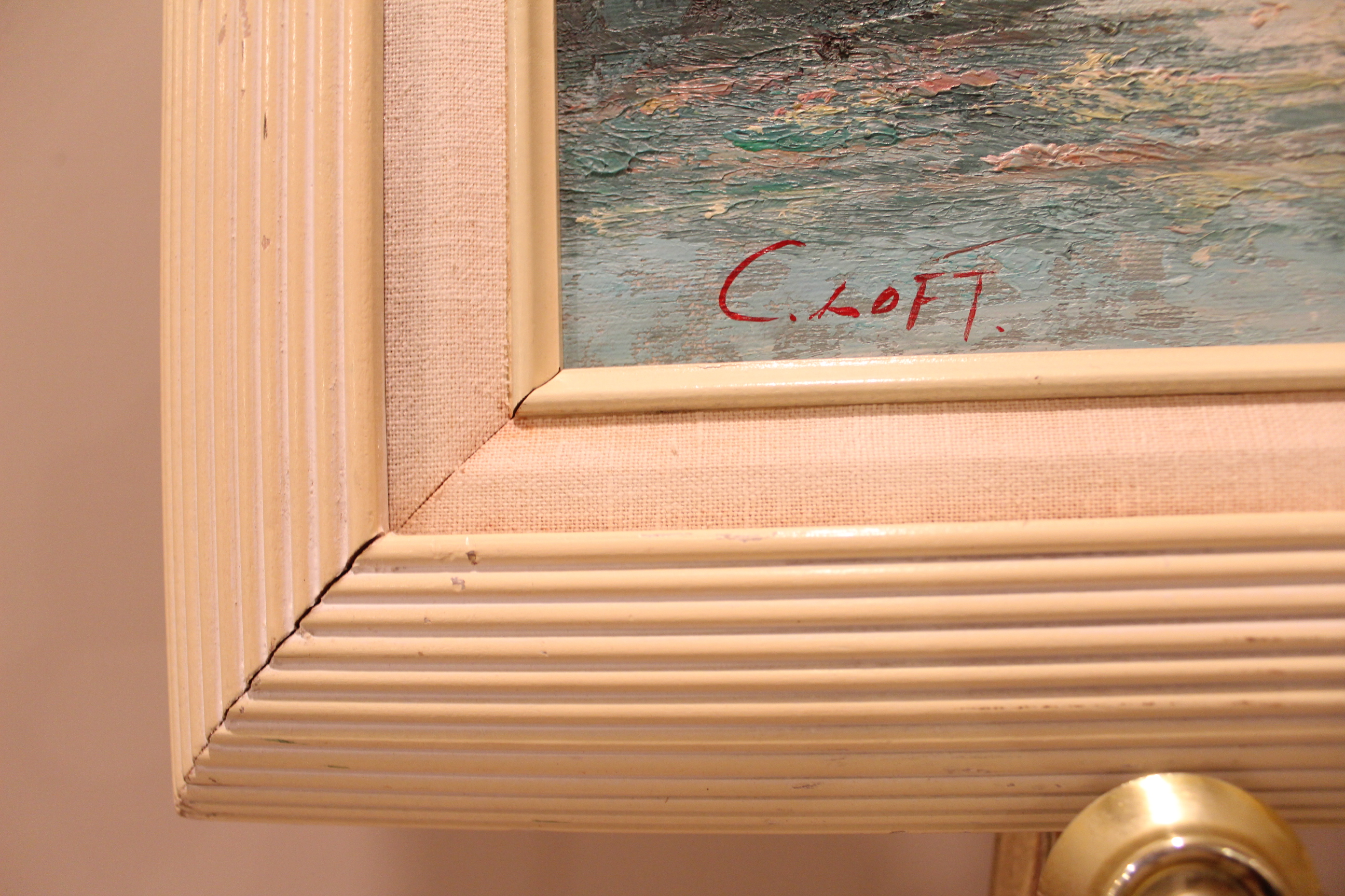 Mediterranean Seascape Painting by C. Loft