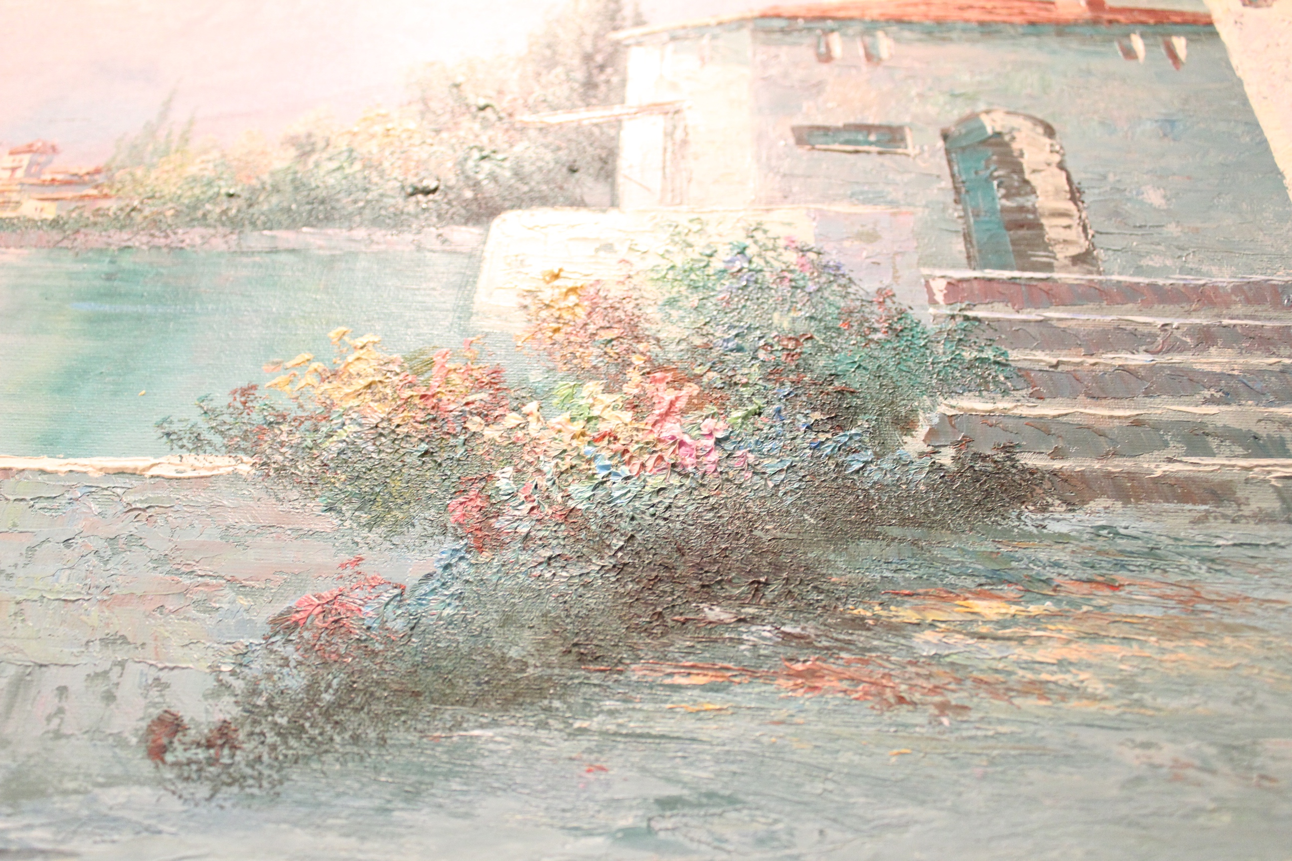 Mediterranean Seascape Painting by C. Loft