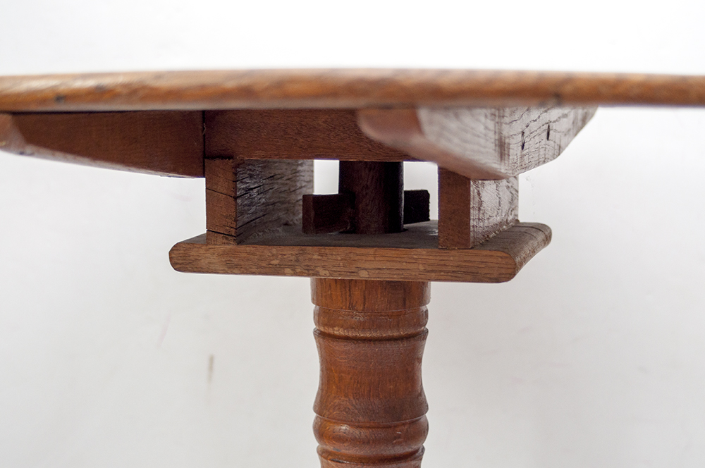 Antique Oak Georgian Style Tea Table