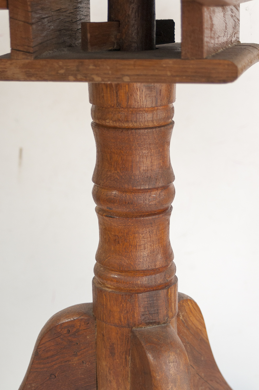 Antique Oak Georgian Style Tea Table