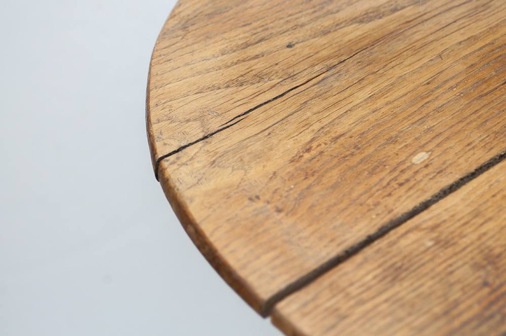 Antique Oak Georgian Style Tea Table